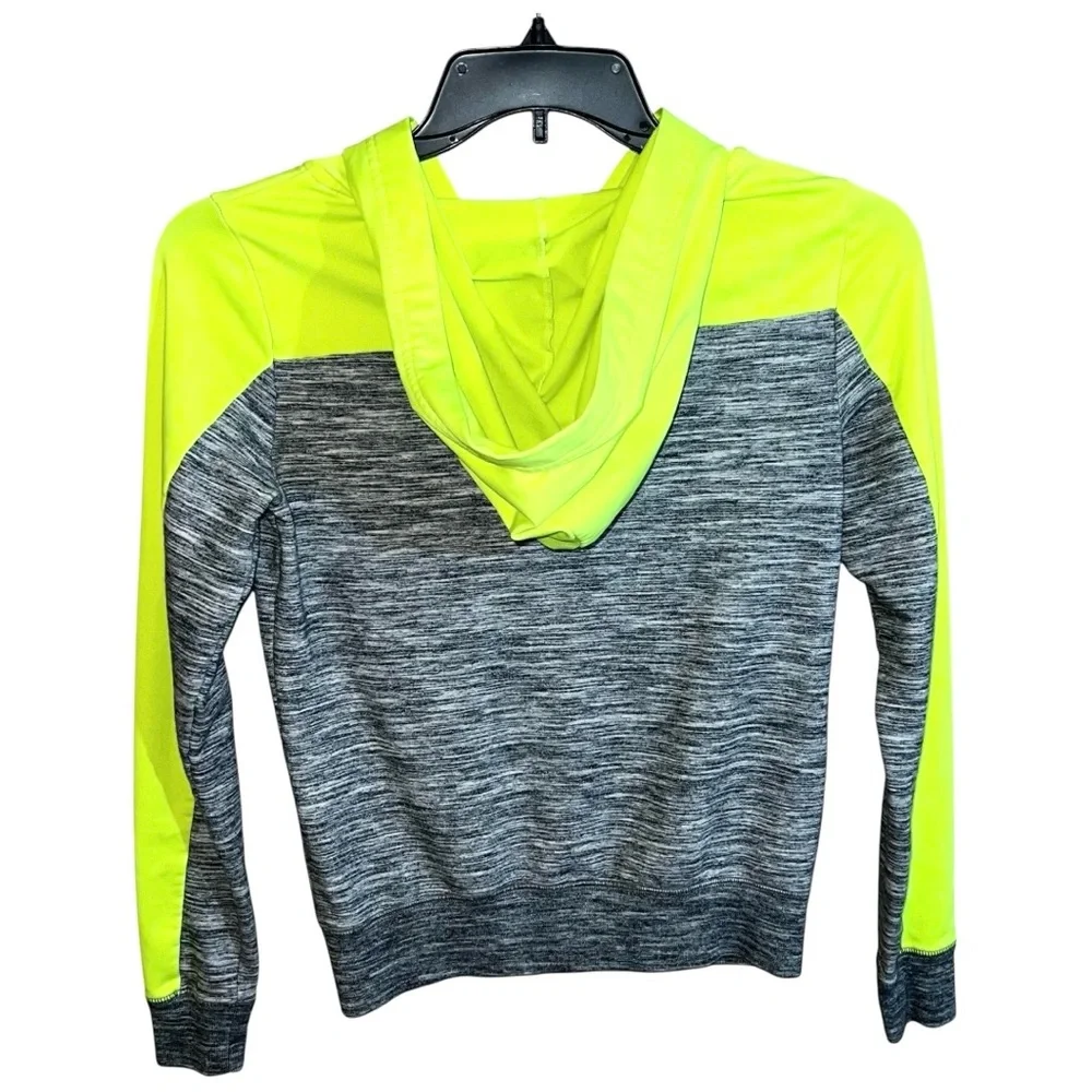 Pink Victoria Secret Hoodie Sweatshirt Women’s Size XS Green Grey Long Sleeve - Picture 5 of 5